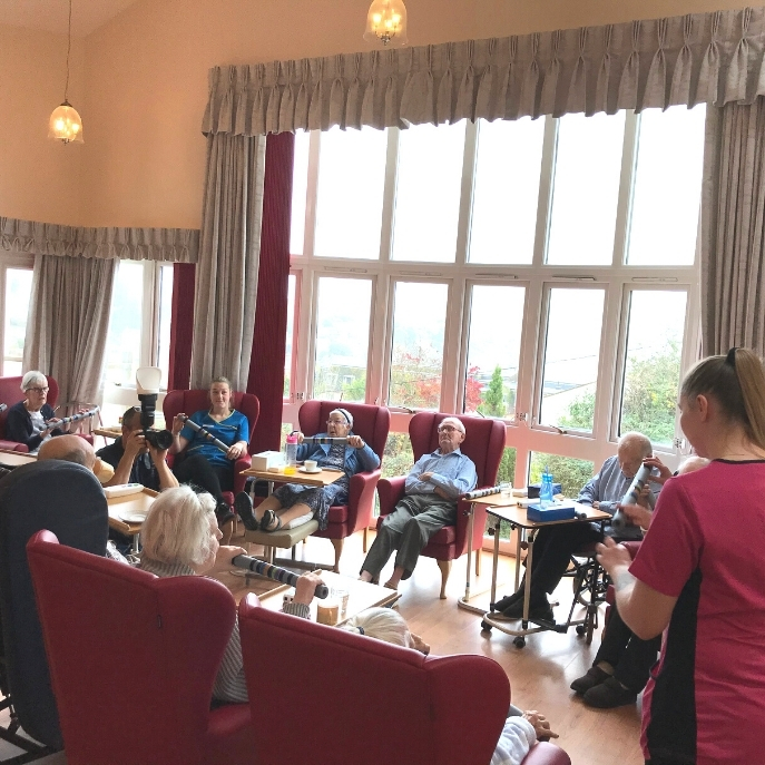 The day room at Pinewood residential home The day room at Pinewood residential home
